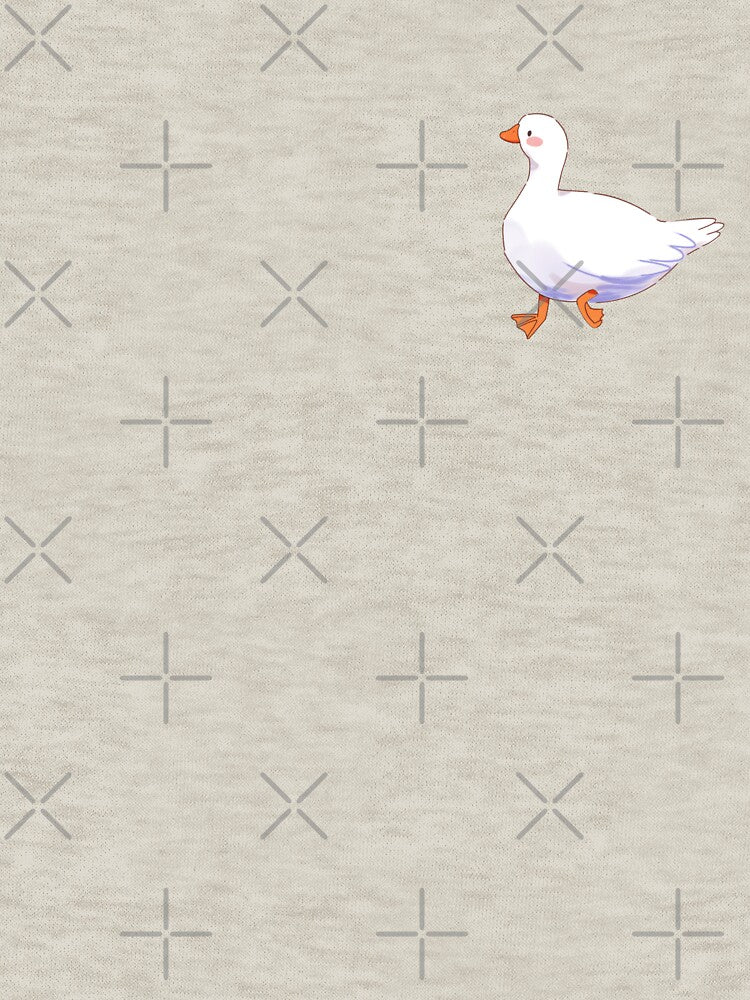 Cute white duck by YaraCuteArt