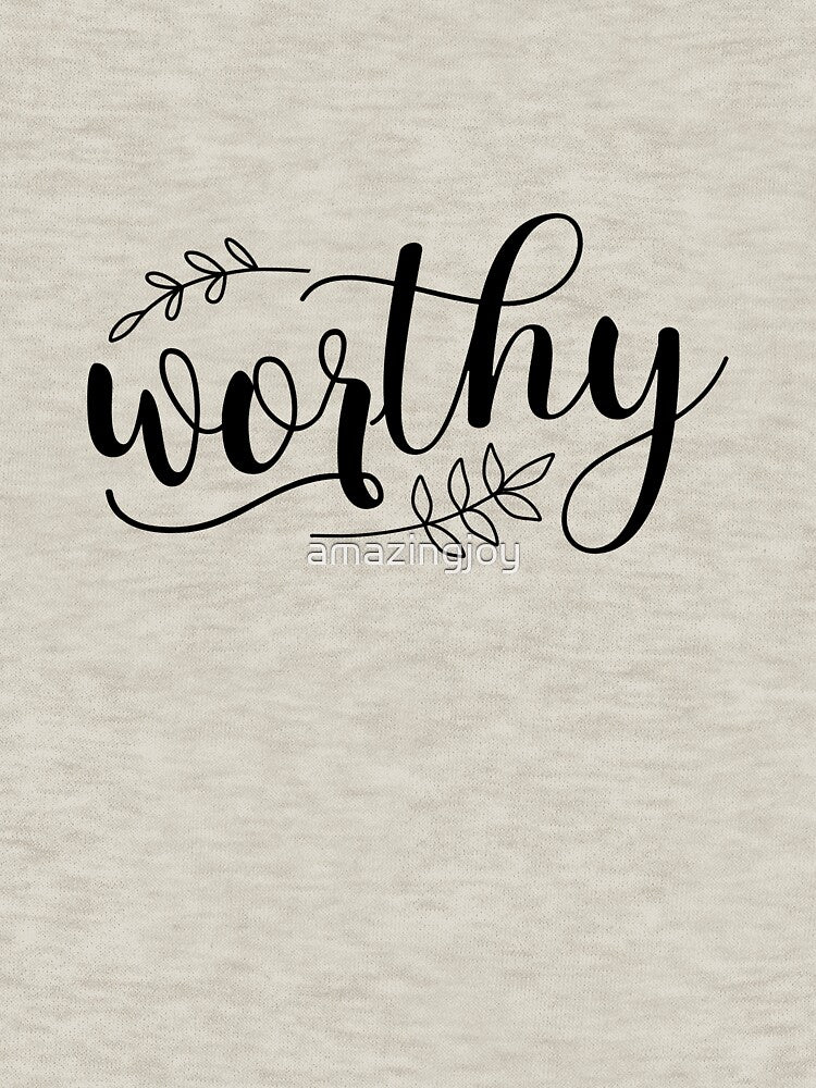 Worthy Black Calligraphy Boho by amazingjoy