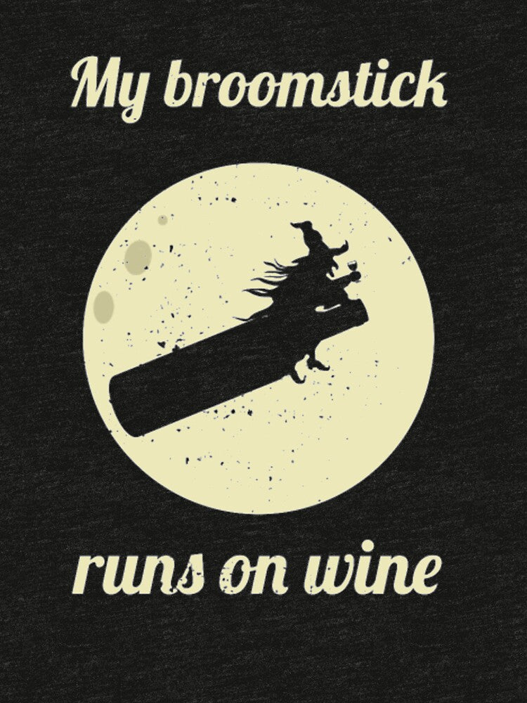 My Broomstick runs on wine by StarcyWol