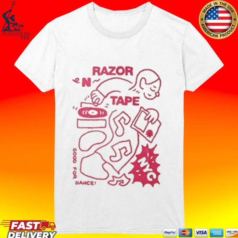 Razor N Tape Happy Dj Faded Bone T-shirt