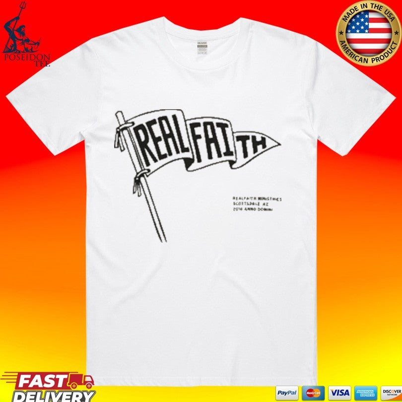 Real Faith Flag Vintage Christian T-shirt