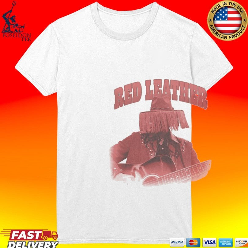 Red Leather Red Leather Hat T-shirt