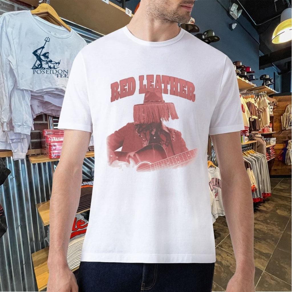 Red Leather Red Leather Hat T-shirt