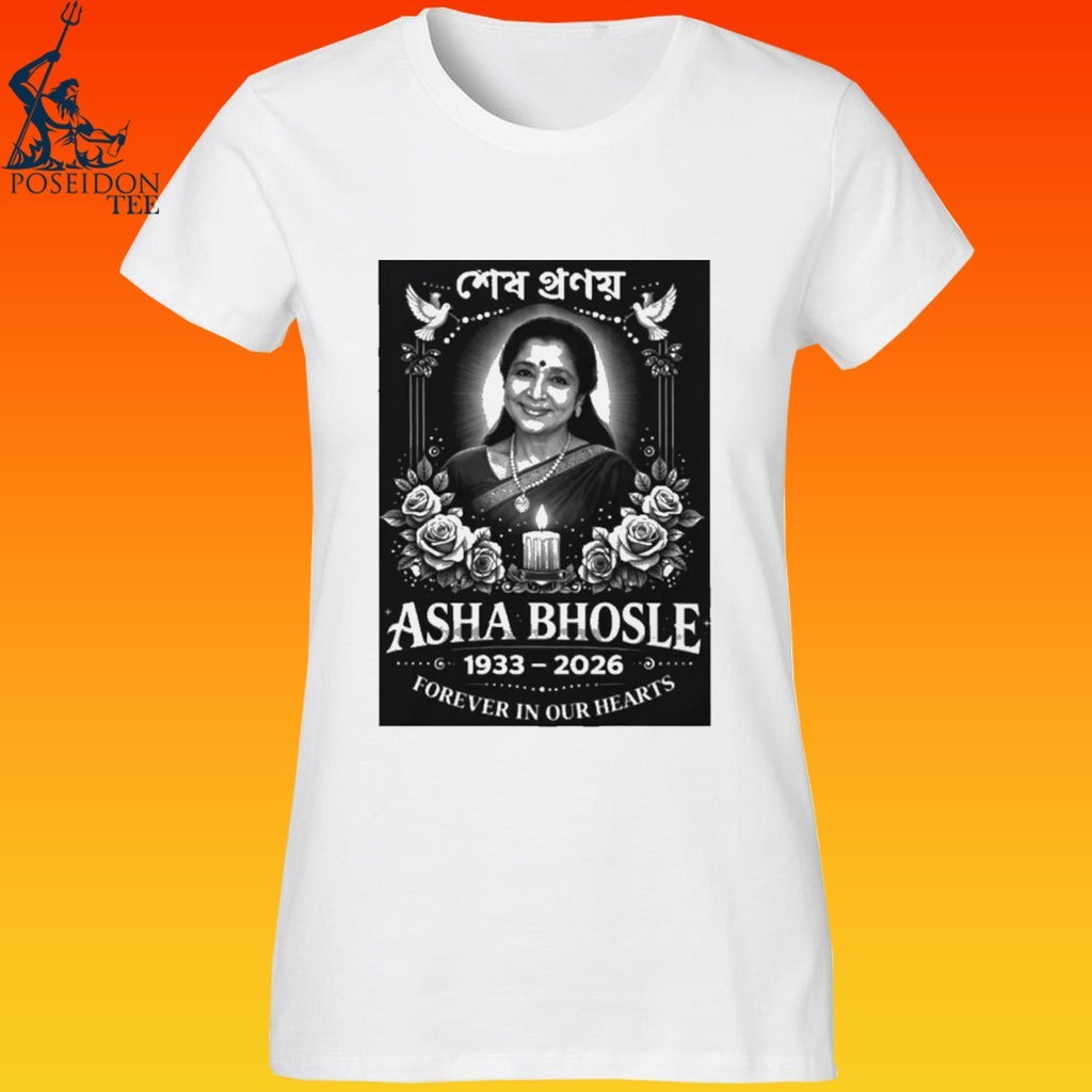 Rest In Peace Asha Bhosle 1933 2026 Forever In Our Hearts T-shirt