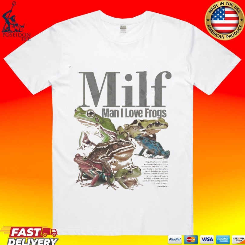 Rewind Premium Milf Man I Love Frogs T-shirt