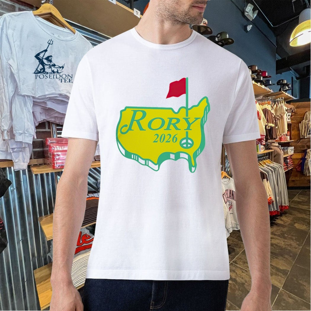 Rory McIlroy 2026 Masters Golf Champion Logo T-shirt