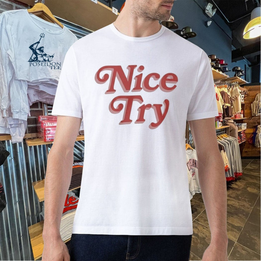 Rose Nice Try Burnout T-shirt