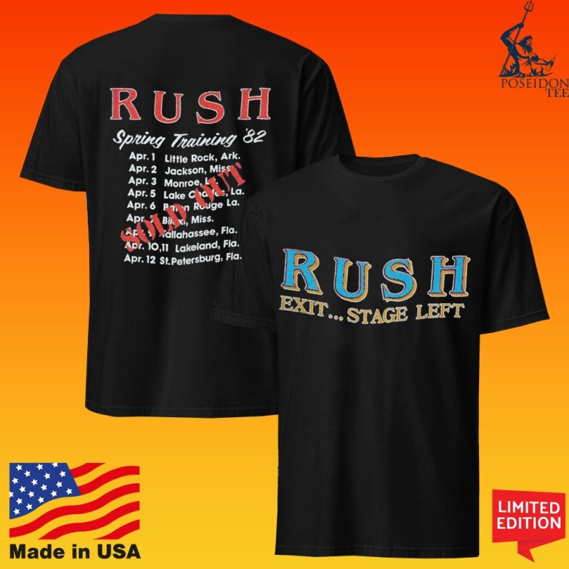 Rush Exit Stage Left Tour 1982 T-shirt