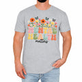 Floral Mental Health Matters Mens T-Shirt Positive Vibes Awareness Gift