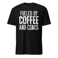 Unisex 100% Cotton Black T-Shirt Funny Caffeine Addict Mom Life Graphic Tee