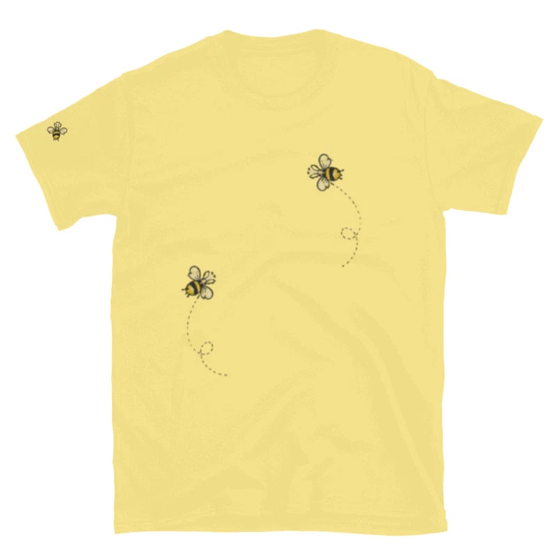 Short-Sleeve Unisex Bees Indie Street Fashion Summer T-Shirt