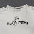 Vintage Oral Anal Nurse T-Shirt Mens XL White Distressed Humor NSFW BDSM Faded