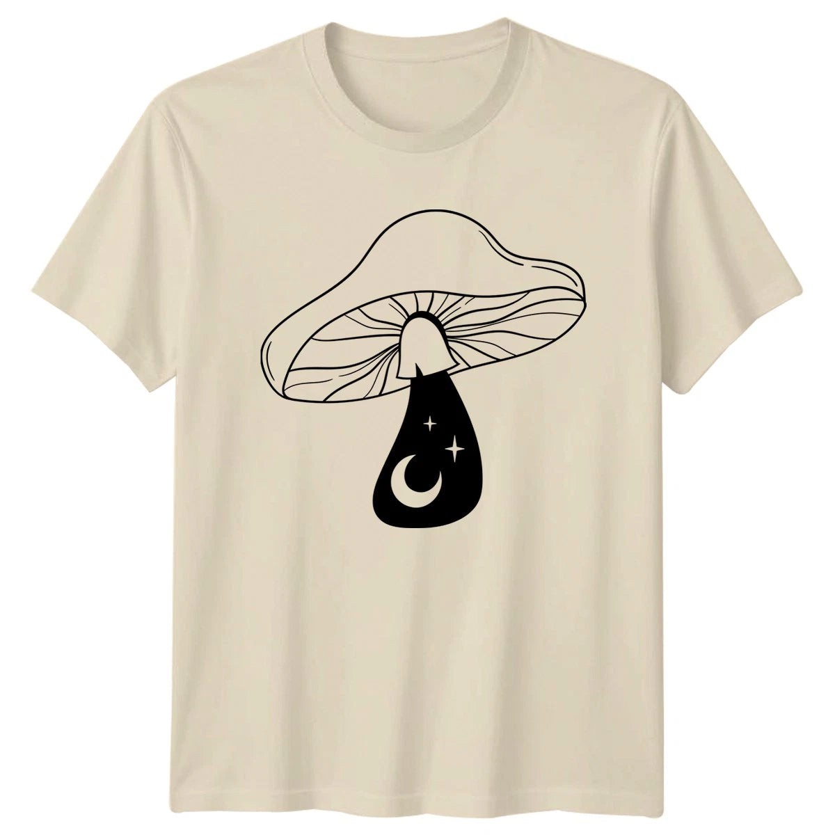 Celestial Mushroom Star Moon Magic T-Shirt Celestial Fungi Nature Birthday Gift