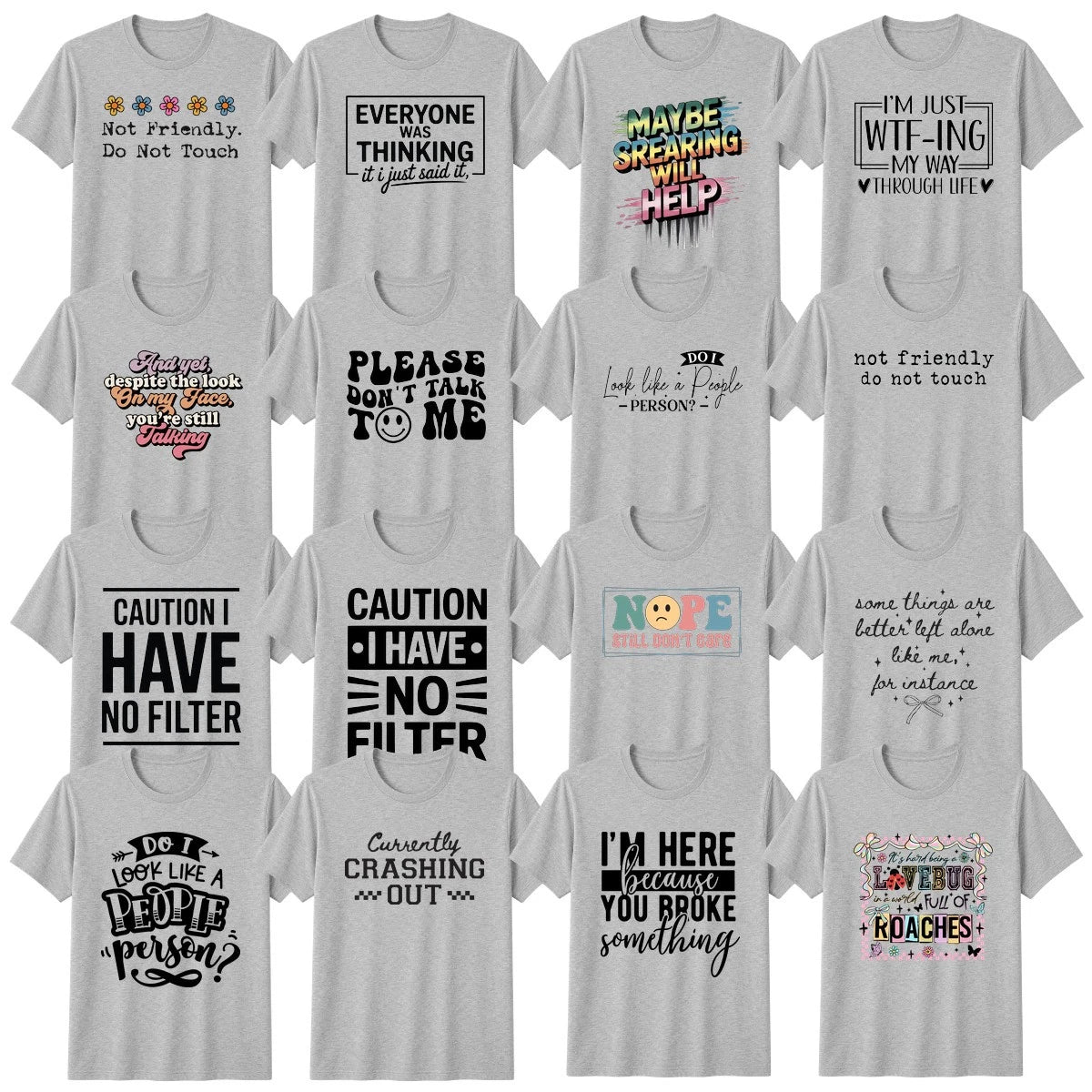 Sarcasm T-Shirt Introvert Witty Attitude Funny Gift