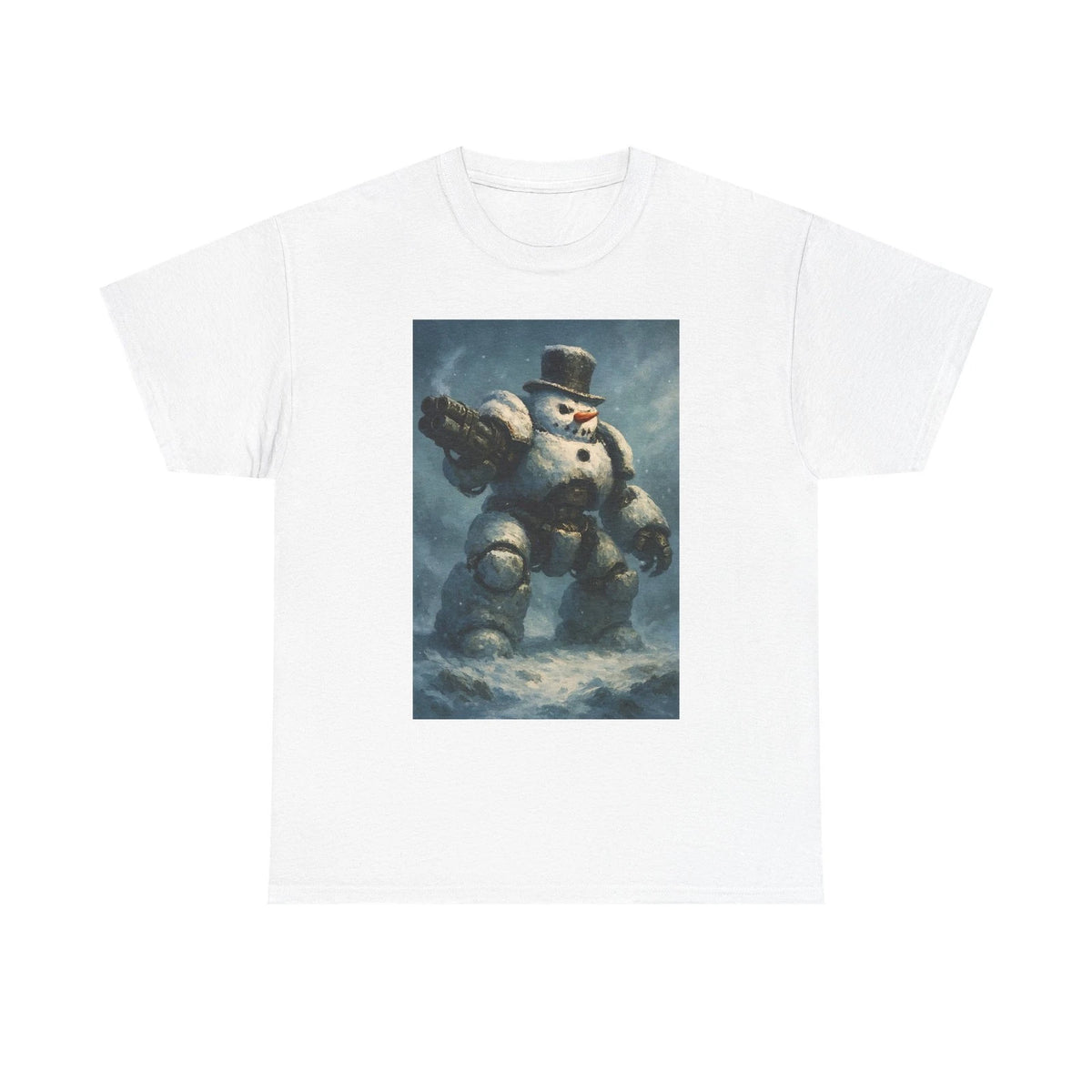 Snowman Robot Tee | Unisex Heavy Cotton | Fun Winter Apparel, Holiday [...]