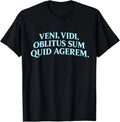 Veni Vidi Oblitus Sum Quid Agerem Funny Latin Quote Teachers T-Shirt
