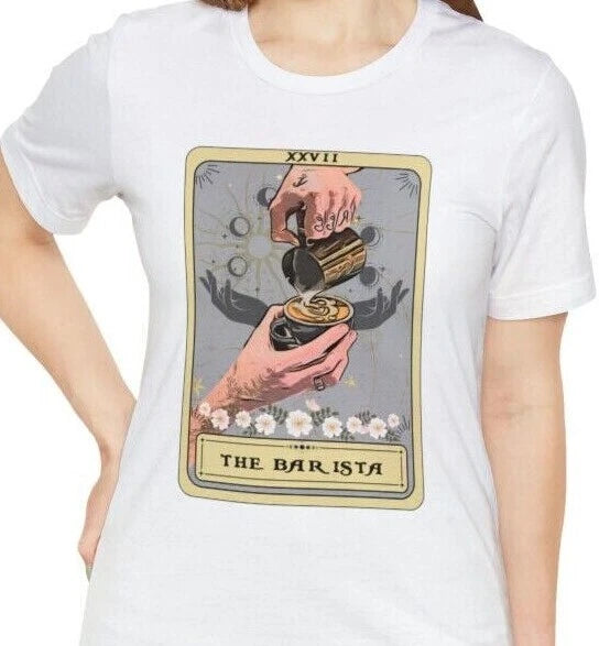 Barista Shirt, The Barista Tarot Card Shirt, Barista Gifts Coffee Lover Gift