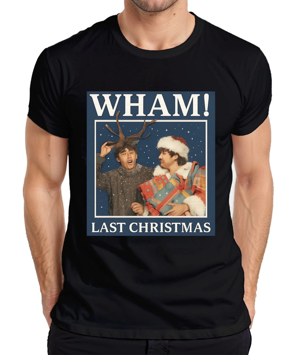 WHAM! LAST CHRISTMAS 80s Christmas Retro Pop Band Gift Mens T-Shirt