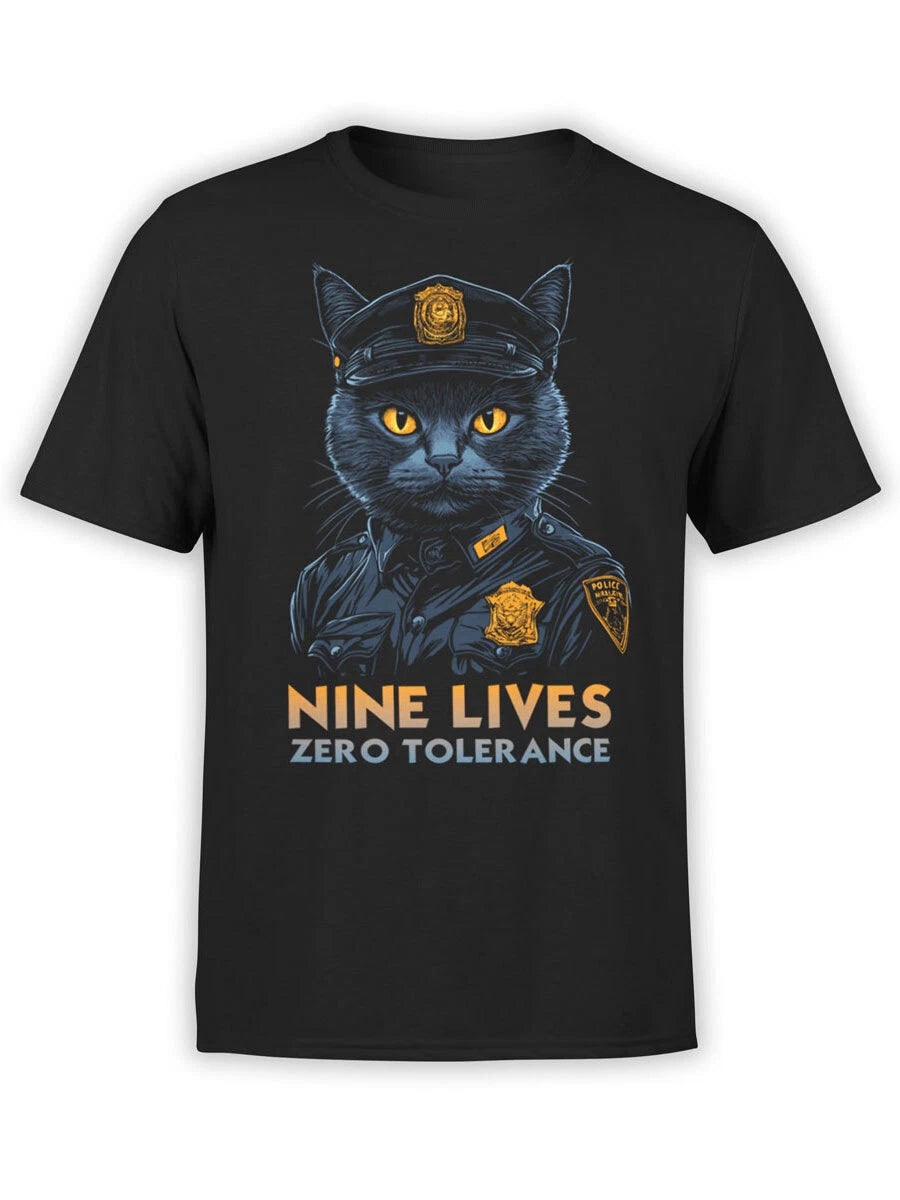 FANTUCCI Police T-Shirt Collection | Nine Lives T-Shirt | Unisex