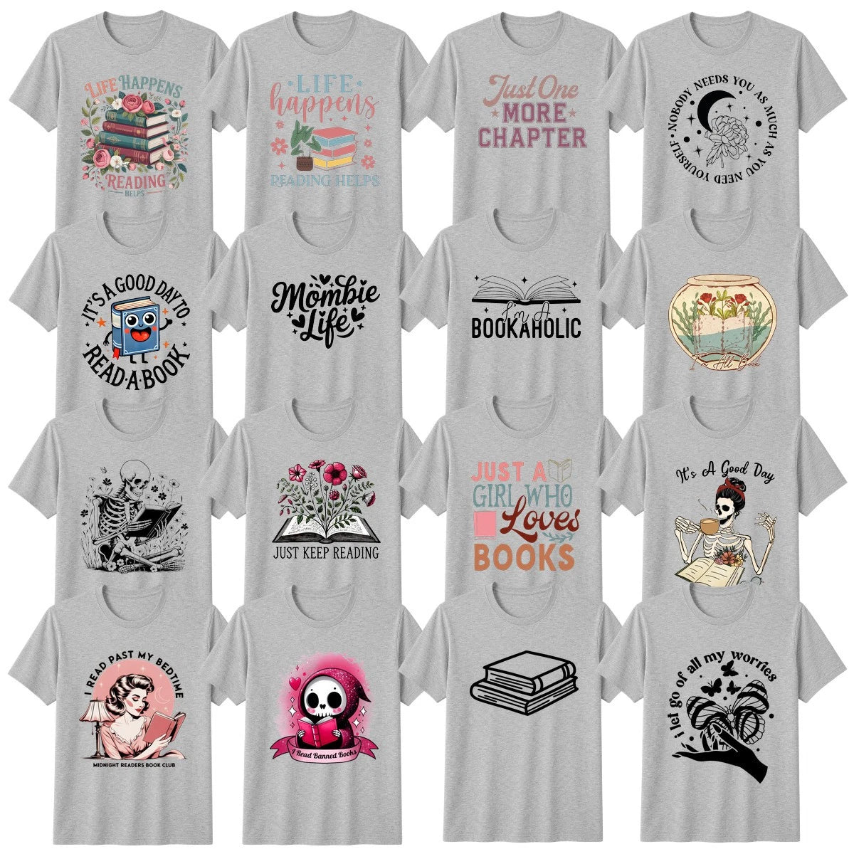 Novelty Book Lover T-Shirt Reading Book Lover Gift