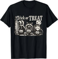Trick Or Treat Raccoon Opossum Skunk Cute Halloween Animals T-Shirt
