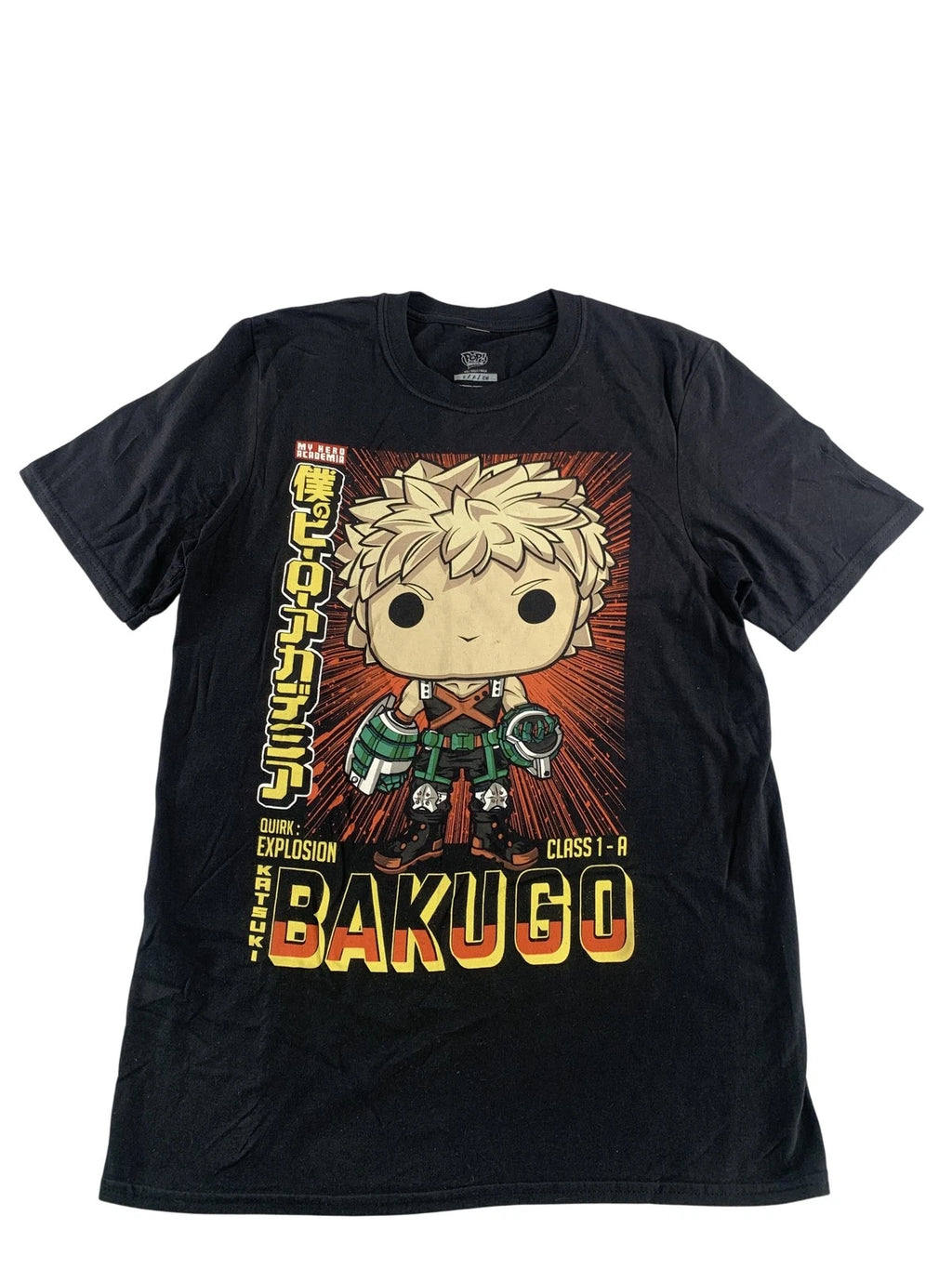 Funko My Hero Academia Bakugo Shirt Mens Small Black Pop