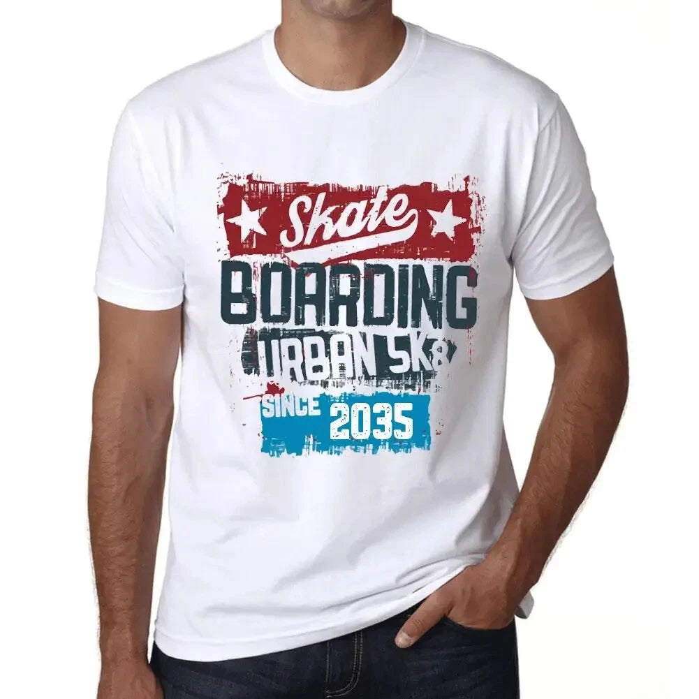 Men's Graphic T-Shirt Urban Skateboard Since 2035 Eco-Friendly Limited Edition