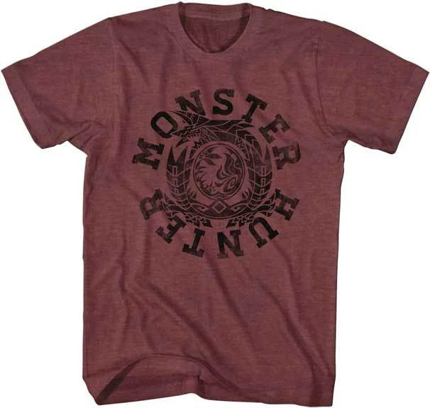 Monster Hunter Circle Design Capcom Video Game Men's T Shirt