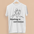 Healing Is Not Linear Mental Health Recovery Self Care Inspirational T-Shirt