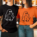 Boo Ghost Middle Finger T-Shirt Funny Offensive Halloween Adult Costume T-2021