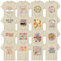 Retro Positive Vibes Floral Mental Health Adult T-Shirt Positive Vibes Gift