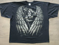 Vintage y2k Winged Grim Reaper Affliction Style Graphic TShirt 3XL Free Shipping