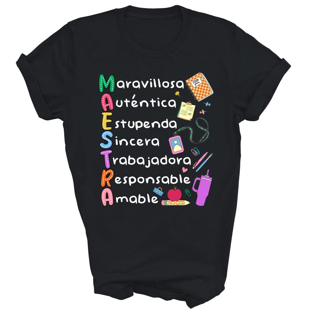 Maestra Spanish Teacher Bilingual Teacher De Espanol Shirt