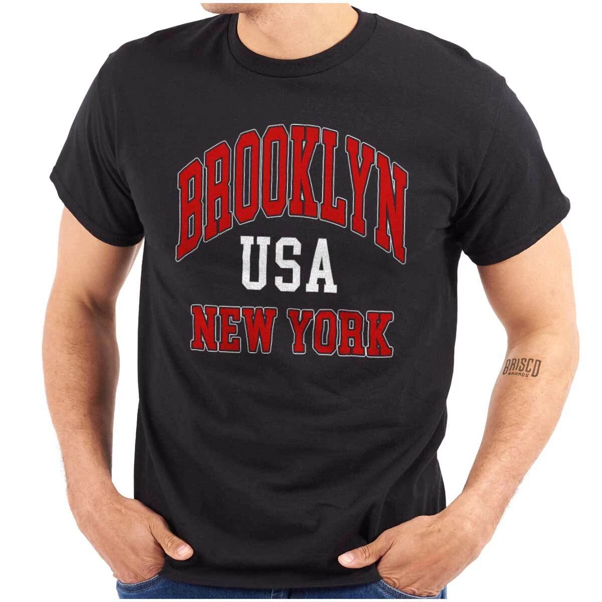 Urban Streetwear Brooklyn New York NY USA Womens or Mens Crewneck T Shirt Tee