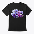 Purple Pansies Flowers Gardening T-Shirt Made in the USA Size S to 5XL