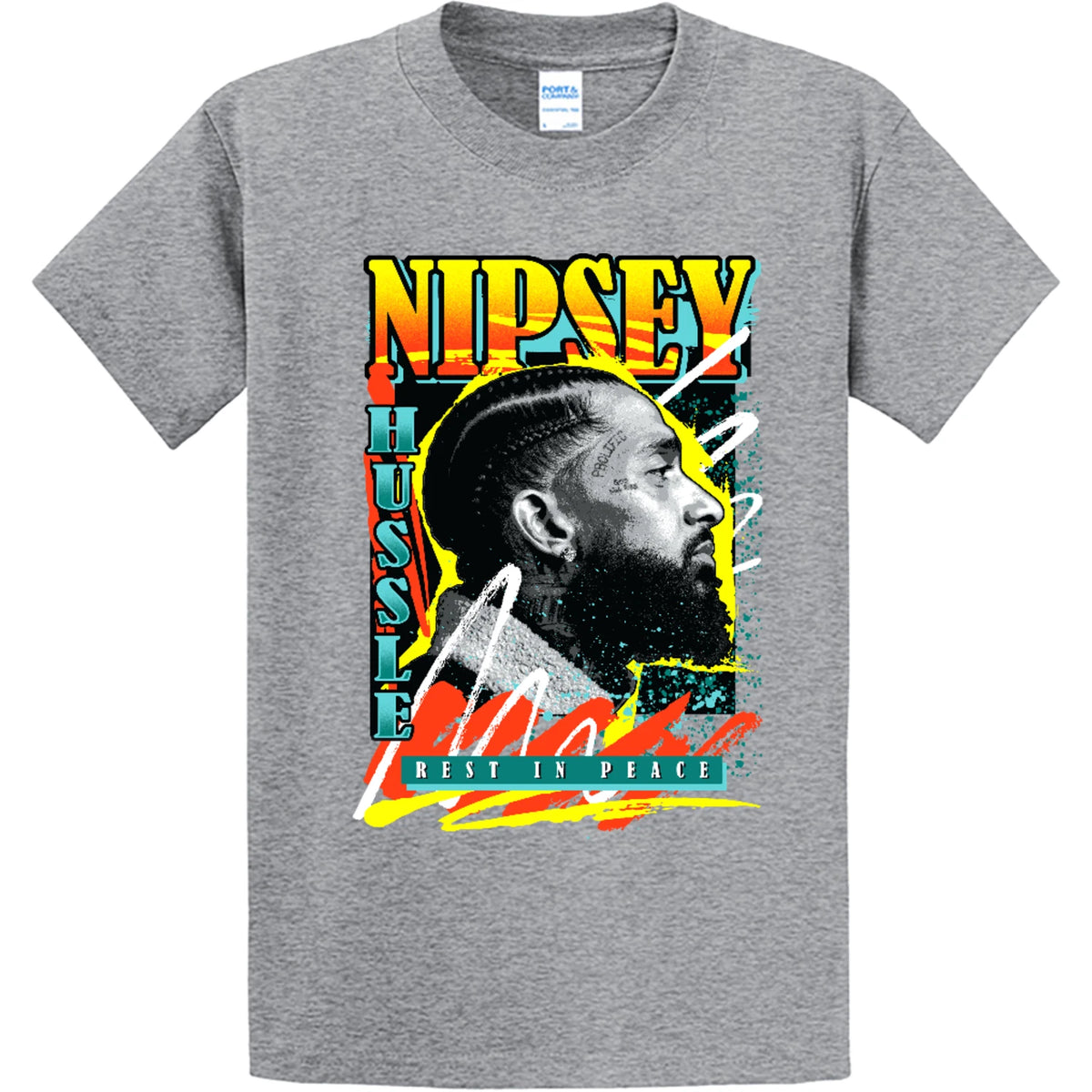 NEW STREETWEAR ON DEMAND RAP GOAT 90s RIP GREY Tee Shirt SM-4XLARGE MADE IN USA