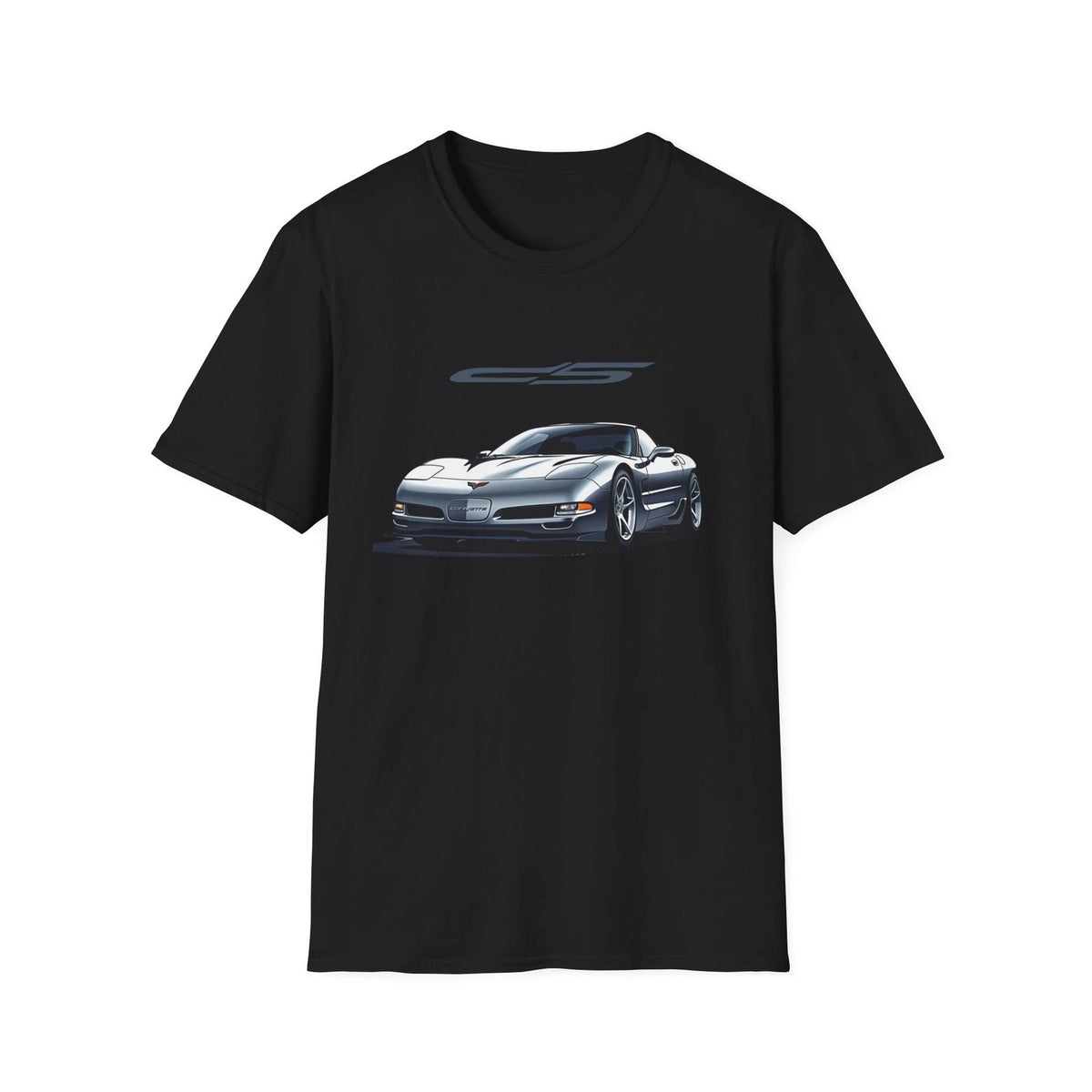 C5 Corvette Shirt | Silver C5 Vector Art | LS1 Muscle Car Tee Retro Racing Gift
