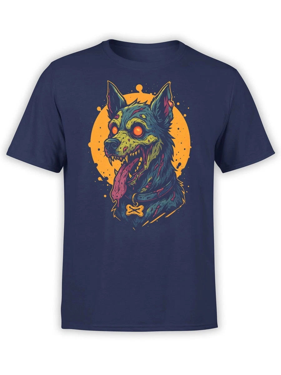 FANTUCCI Zombie Pup T-Shirt | Scary Cool Dog Graphic Tee | Unisex