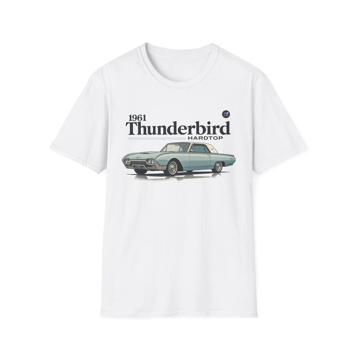 1961 Ford Thunderbird Shirt – Vintage T-Bird Hardtop Classic Car Graphic Tee