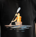 Sunset Kayaker T-Shirt | Paddle Silhouette Tee, Kayak Shirt, Beachwear