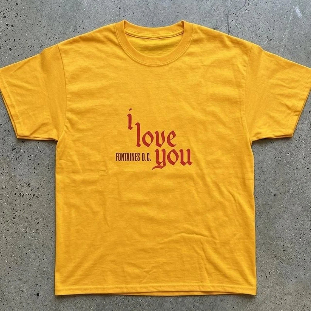 Fontaines D.C. I love you Tee |Post Punk Band Rock | Graphic | Y2K | Streetwear