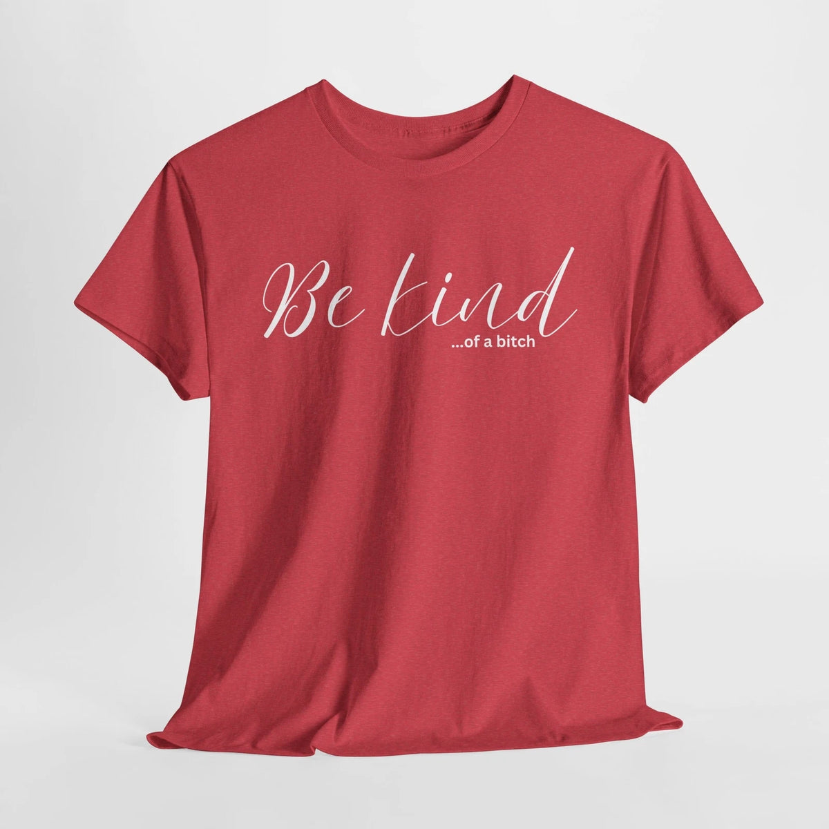 Funny Be Kind Unisex Tee, Hilarious Sarcastic Tshirt for Her, Heavy Cotton Shirt