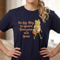 On My Way to Ignore Everyone and Read Shirt, Frog Book Lover Tee, Bookish TShirt