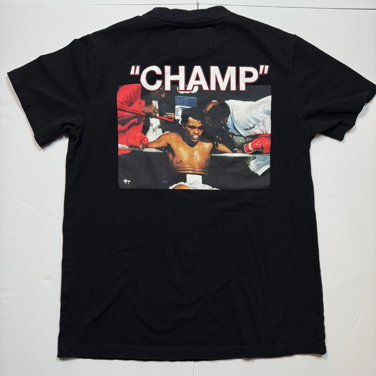 Shoe Palace Shirt Mens Small Black Muhammad Ali Champ Boxing Graphic Tee