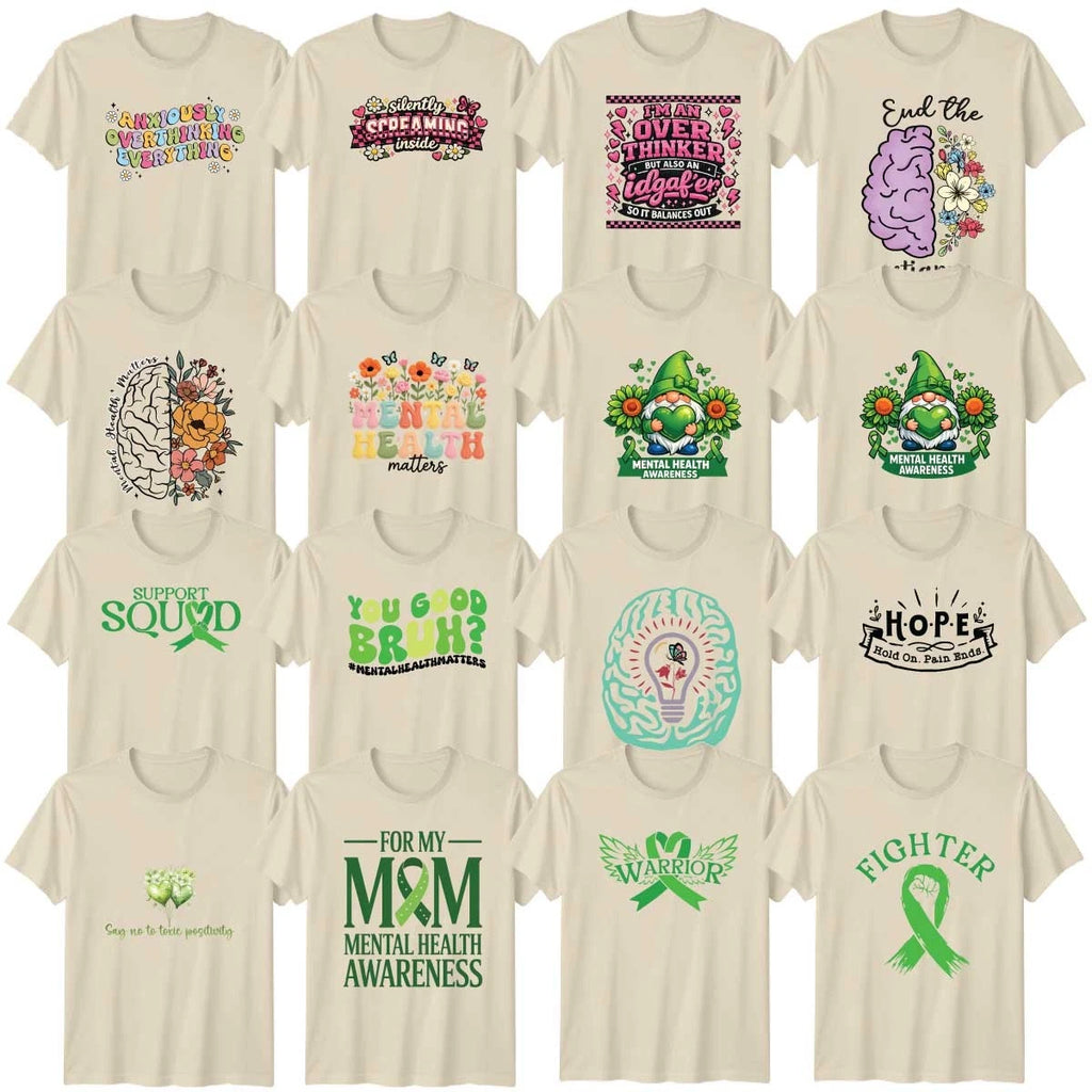 Boho Anxiety Humour Awareness Adult T-Shirt Positivity Positive Vibes Gift