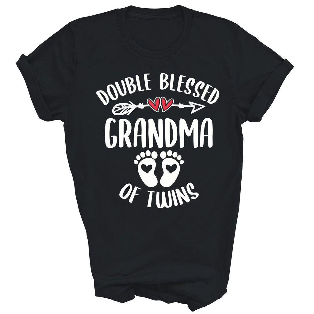 Double Blessed Grandma Of Twins Funny Grandmother Shirt