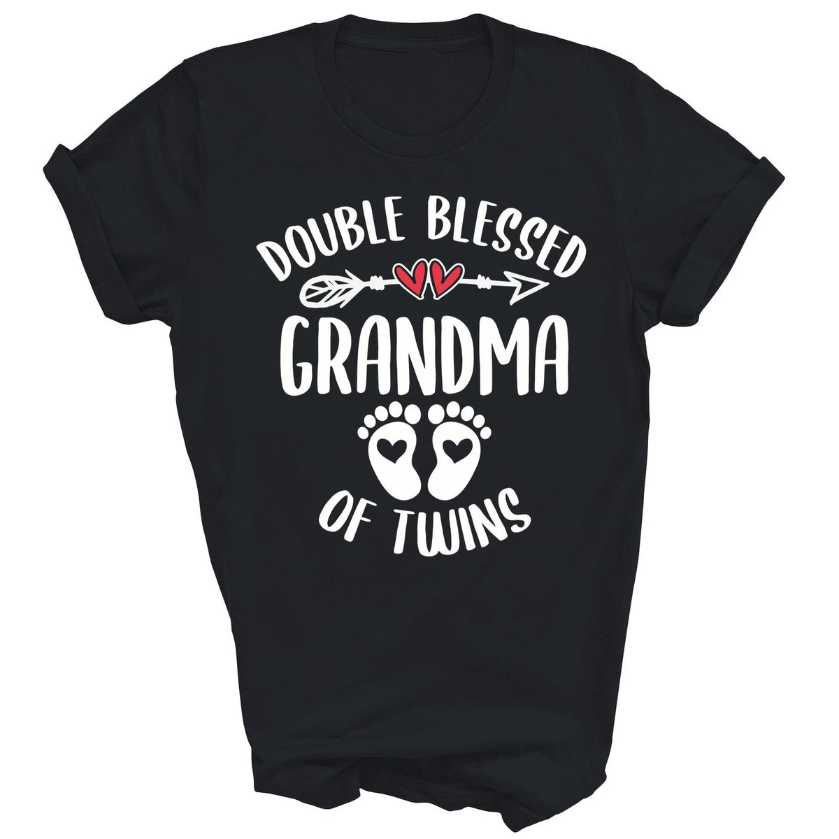 Double Blessed Grandma Of Twins Funny Grandmother Shirt