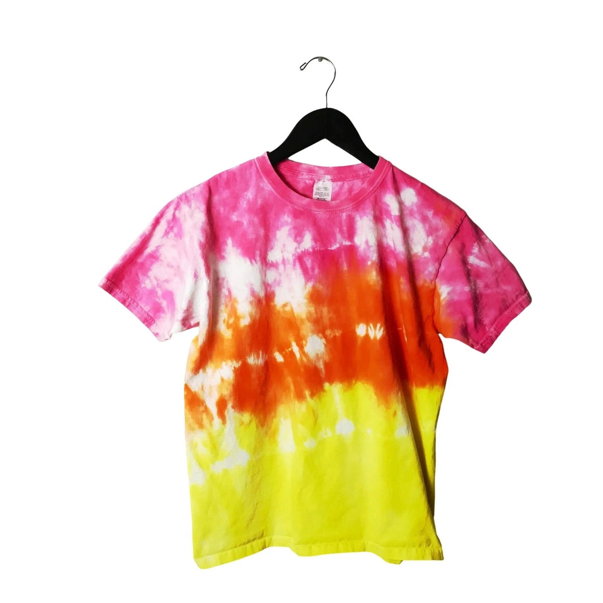 Gildan T Shirt Activewear Trendy Hippie Festive Tie Dye Tee Short Sleeve Medium