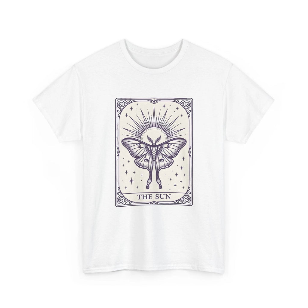 Luna Moth Sun Shirt Boho Chic Magic Gift Women Outline Tee Moon Moth T-Shirt