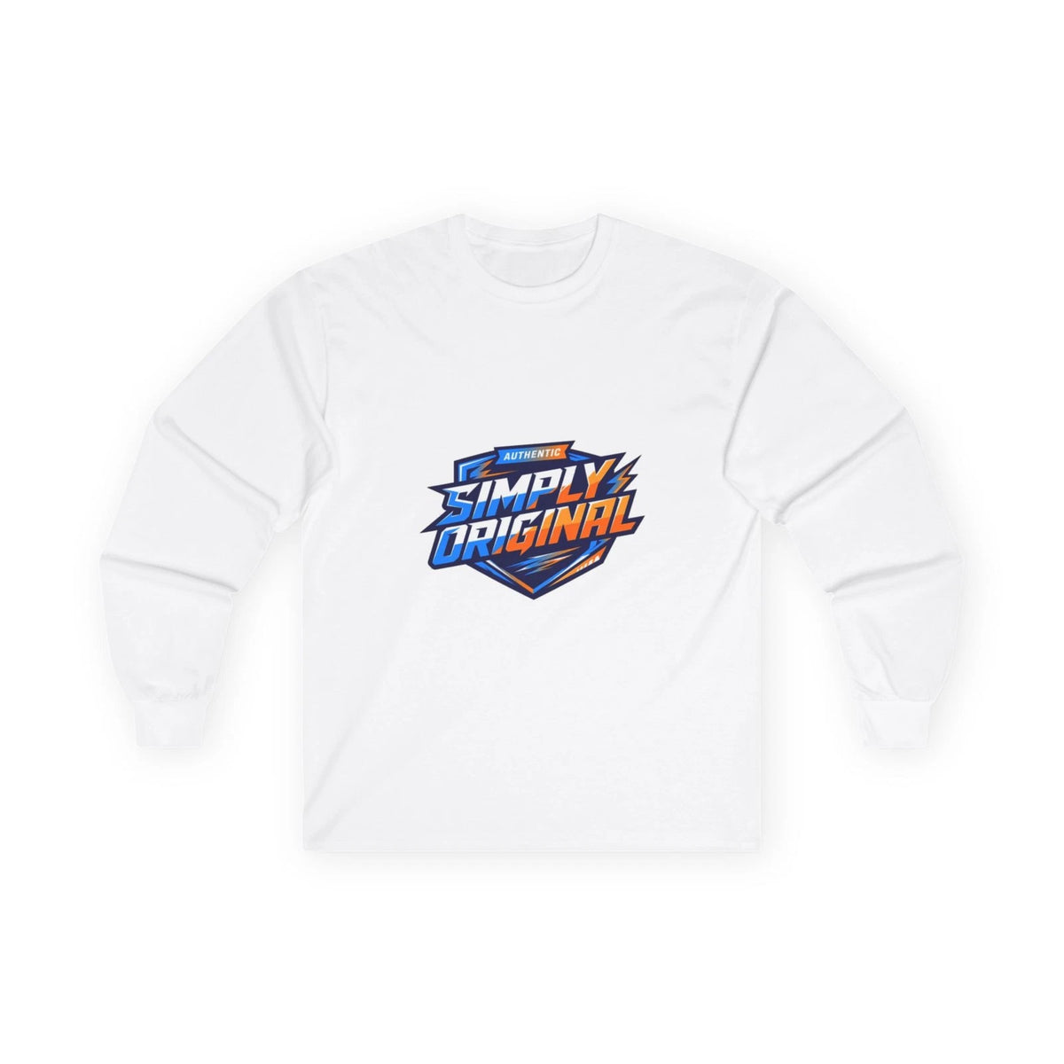 Simply Original Long Sleeve Tee — Retro Gamer Logo Graphic Shirt